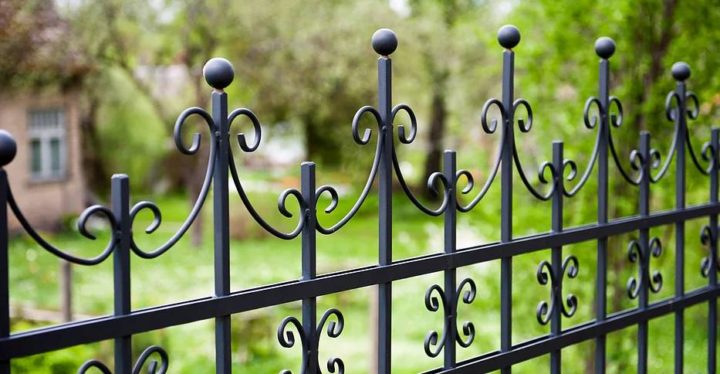 wrought iron fence